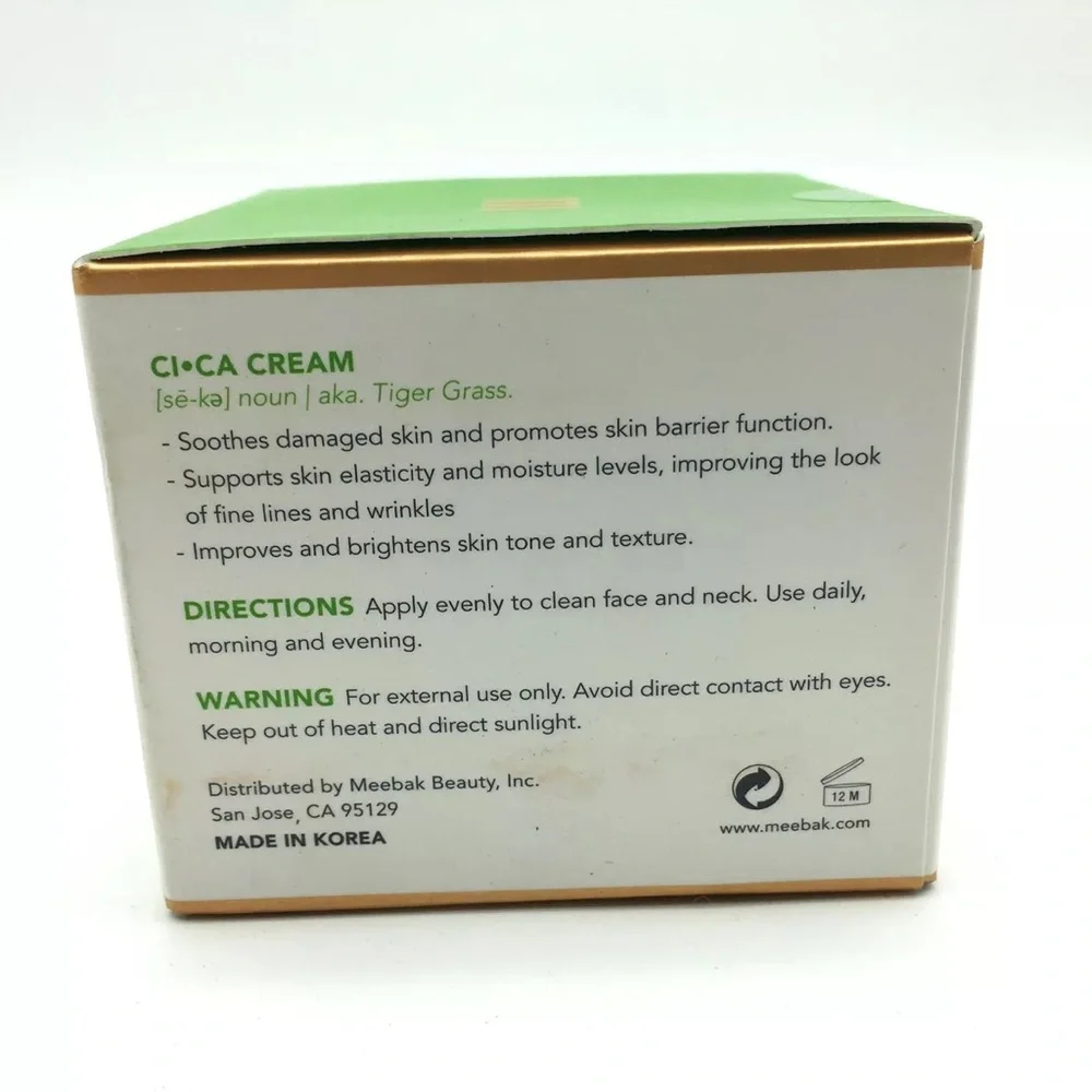 Meebak Cica Face‎ Moisturizer 5.0 fl oz Anti-Aging, Neck, Chest, Day/Night Cream
